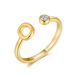 Charger l&#39;image dans la galerie, Bague &quot;Top Lettre&quot; ~ Argent Sterling
