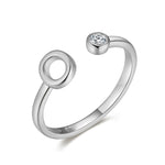 Charger l&#39;image dans la galerie, Bague &quot;Top Lettre&quot; ~ Argent Sterling
