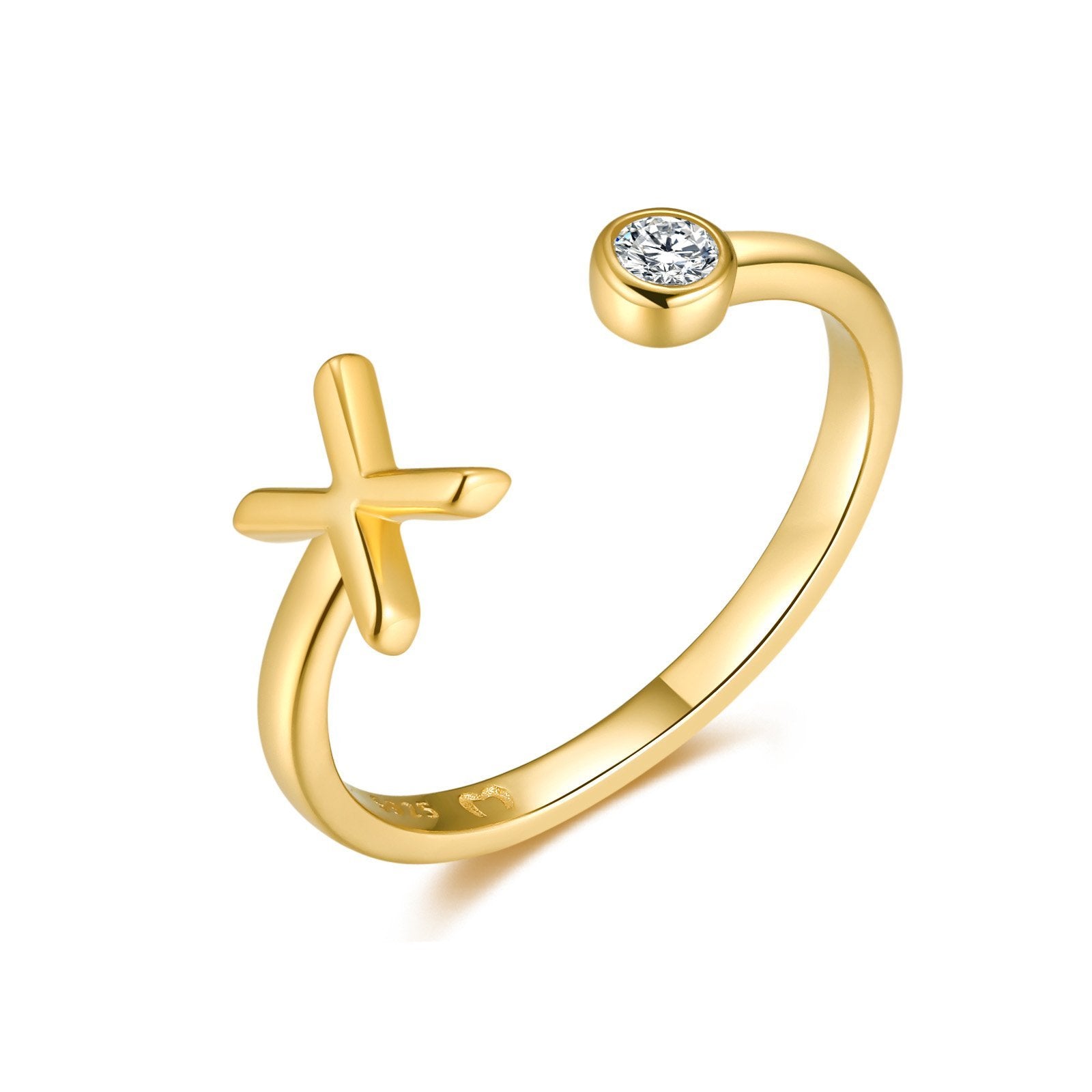 Bague "Top Lettre" ~ Argent Sterling