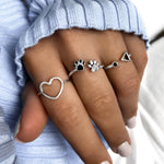 Charger l&#39;image dans la galerie, Bague &quot;Cœur Minimaliste&quot; ~ Argent Sterling
