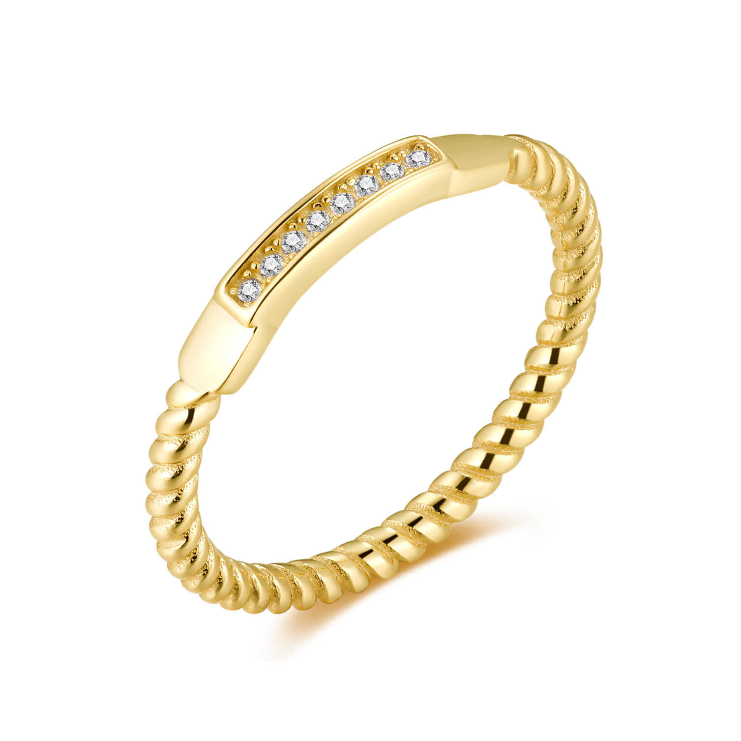 Bague "Cordage" ~ Argent Sterling