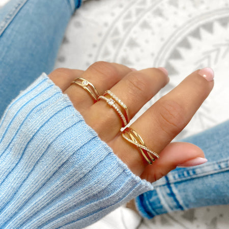 Bague "Dilemme" ~ Argent Sterling