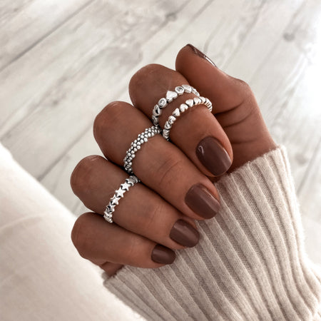 Bague "Cœurs" ~ Argent Sterling