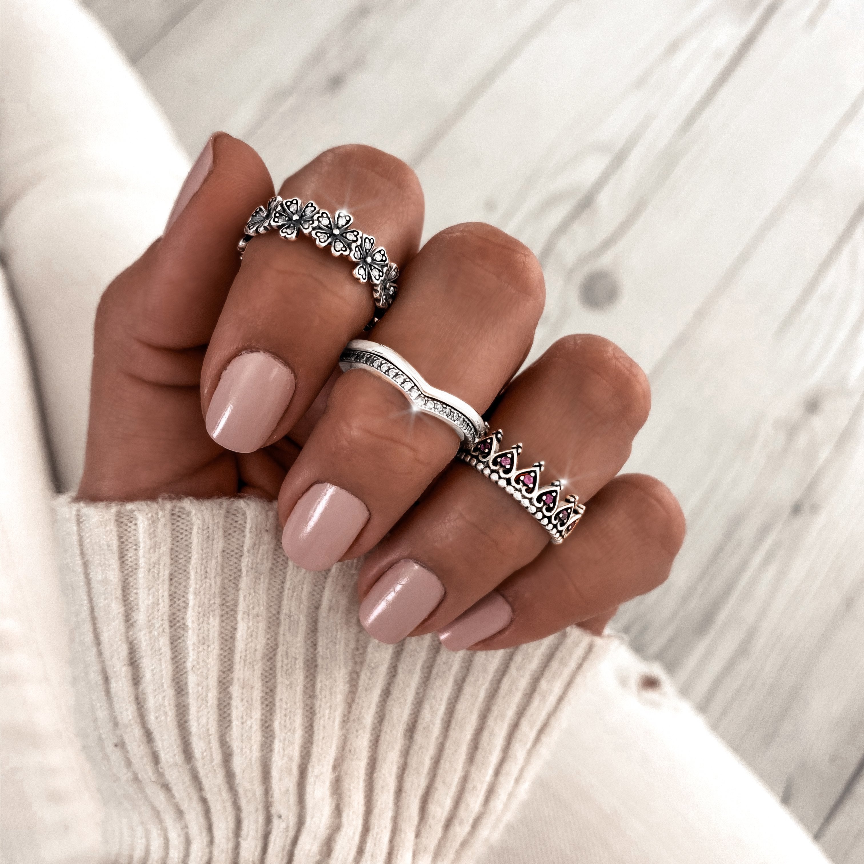Bague "Marguerites" ~ Argent Sterling