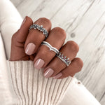 Charger l&#39;image dans la galerie, Bague &quot;Marguerites&quot; ~ Argent Sterling
