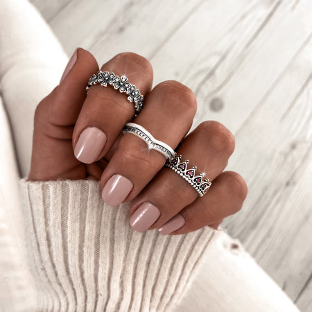 Bague "Marguerites" ~ Argent Sterling