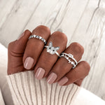 Charger l&#39;image dans la galerie, Bague &quot;Black Love&quot; ~ Argent Sterling
