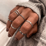 Charger l&#39;image dans la galerie, Bague &quot;Black Love&quot; ~ Argent Sterling
