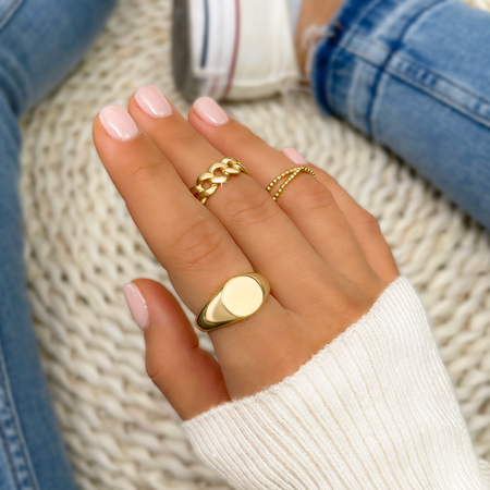 Bague "Chaîne" ~ Argent Sterling
