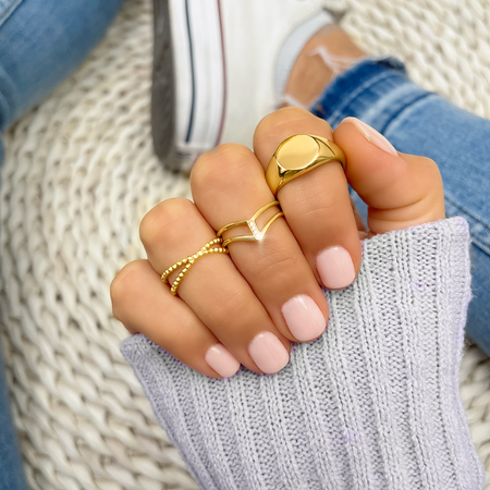 Bague "Duo" ~ Argent Sterling