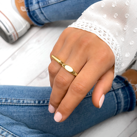 Bague "Petit Sceau" ~ Argent Sterling