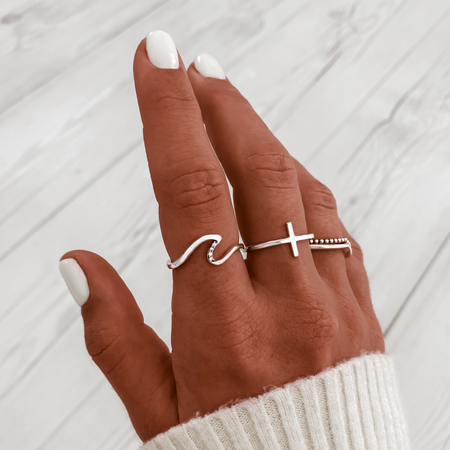Bague "Vague de Lahar" ~ Argent Sterling