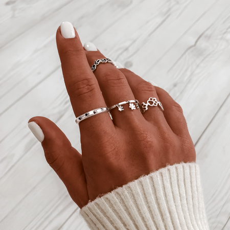 Bague "Petites Empreintes" ~ Argent Sterling