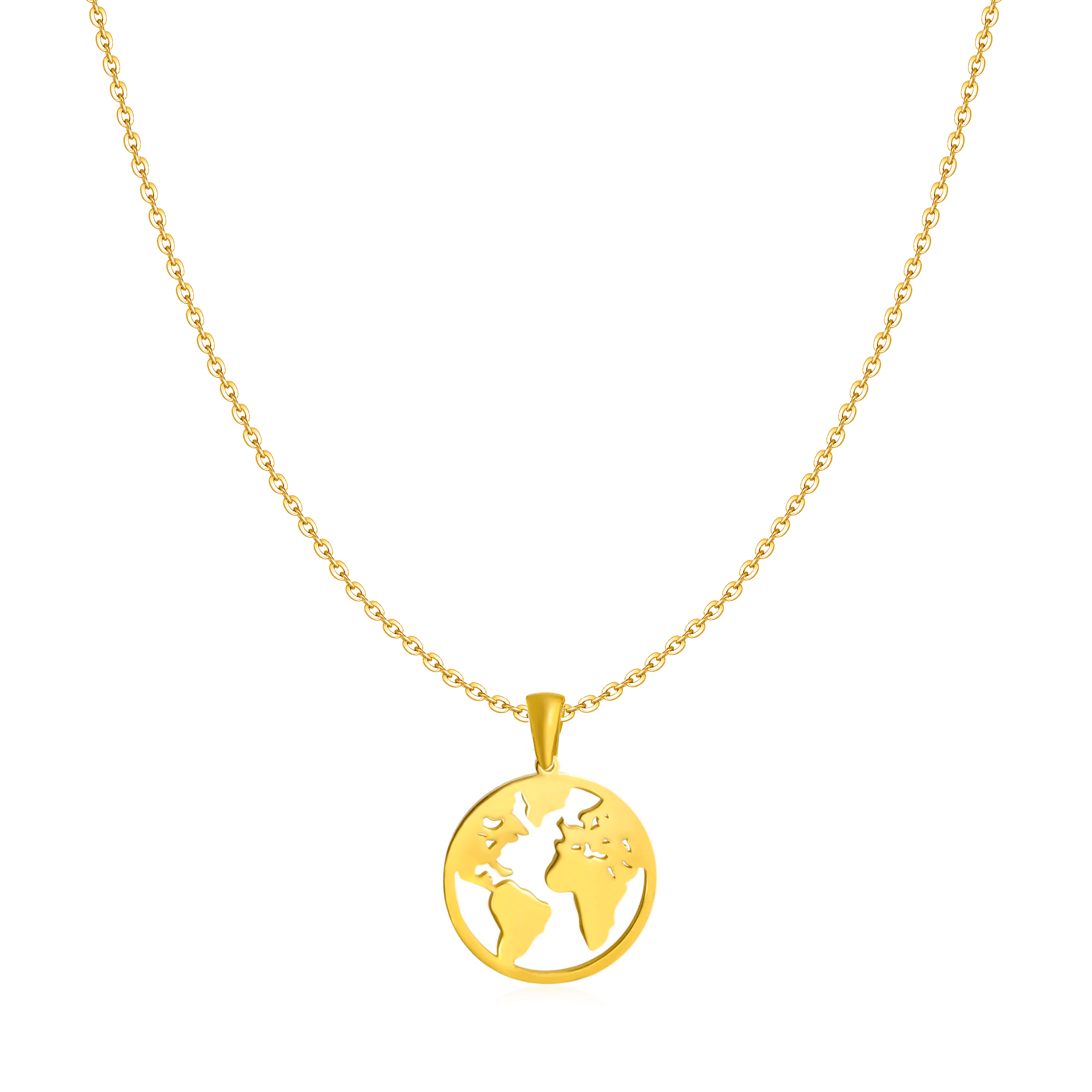 Collier "Monde" ~ Argent / Or / Rose