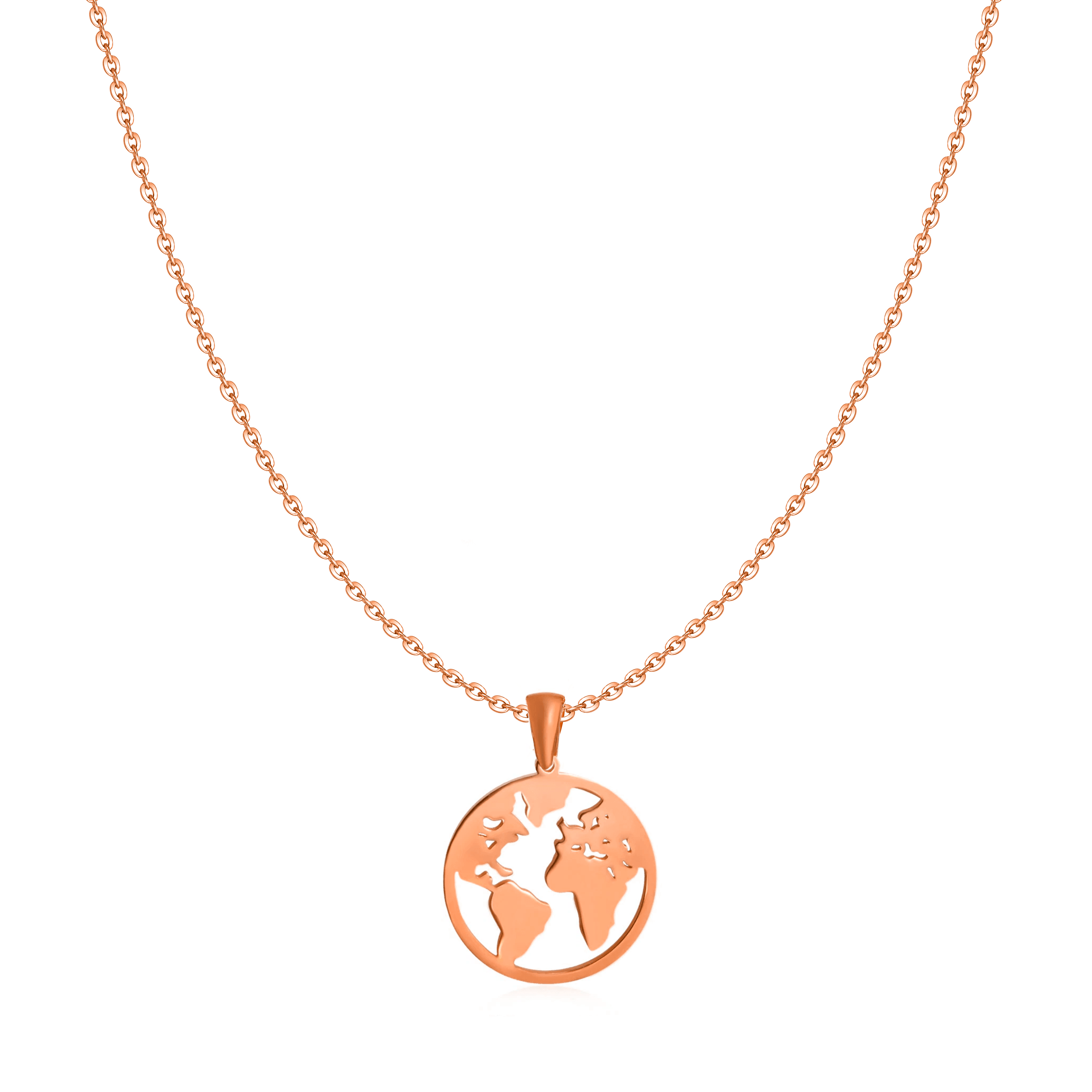 Collier "Monde" ~ Argent / Or / Rose