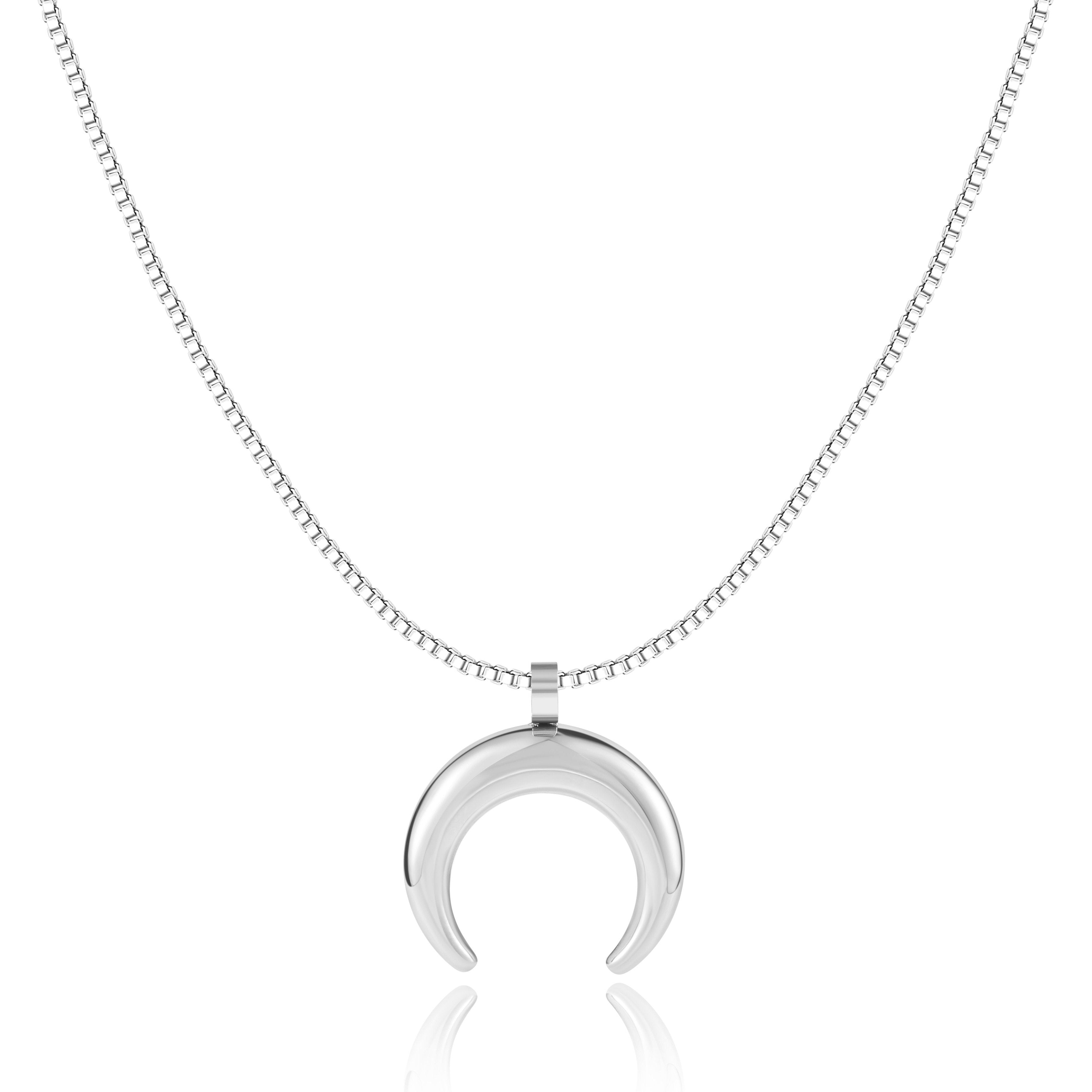 Collier "Lune" ~ Or / Argent / Rose