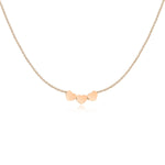 Charger l&#39;image dans la galerie, Collier &quot;Cœurs - 3 Times Love&quot; ~ Argent / Rose
