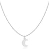 Collier "Petite Lune" ~ Or/Rose/Argent