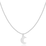 Charger l&#39;image dans la galerie, Collier &quot;Petite Lune&quot; ~ Or/Rose/Argent
