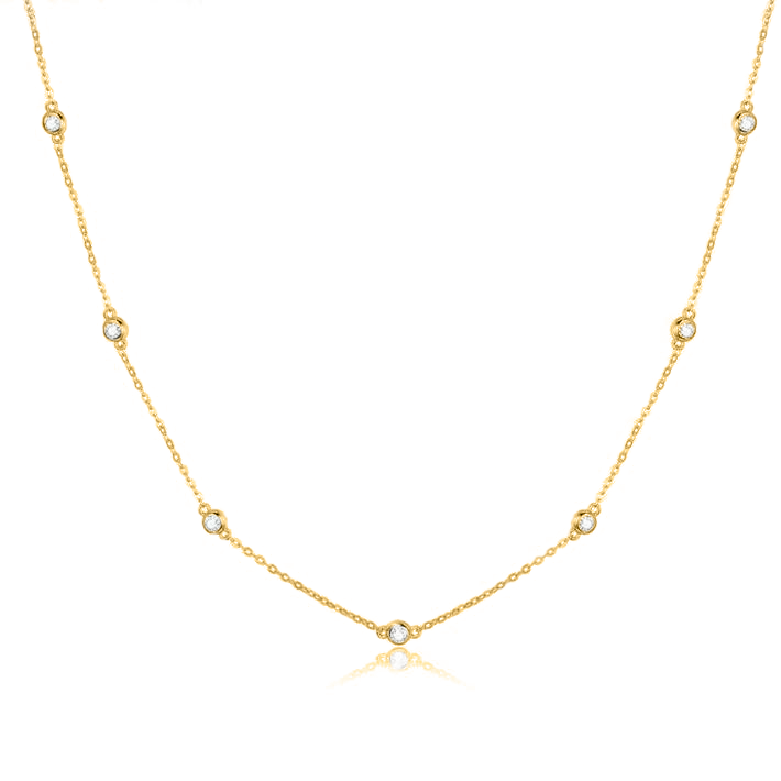 Collier "Diamants" ~ Argent Sterling