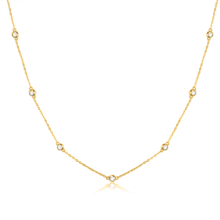 Collier "Diamants" ~ Argent Sterling