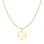 Charger l&#39;image dans la galerie, Collier &quot;Rose des Vents&quot; ~ Or/Rose/Argent
