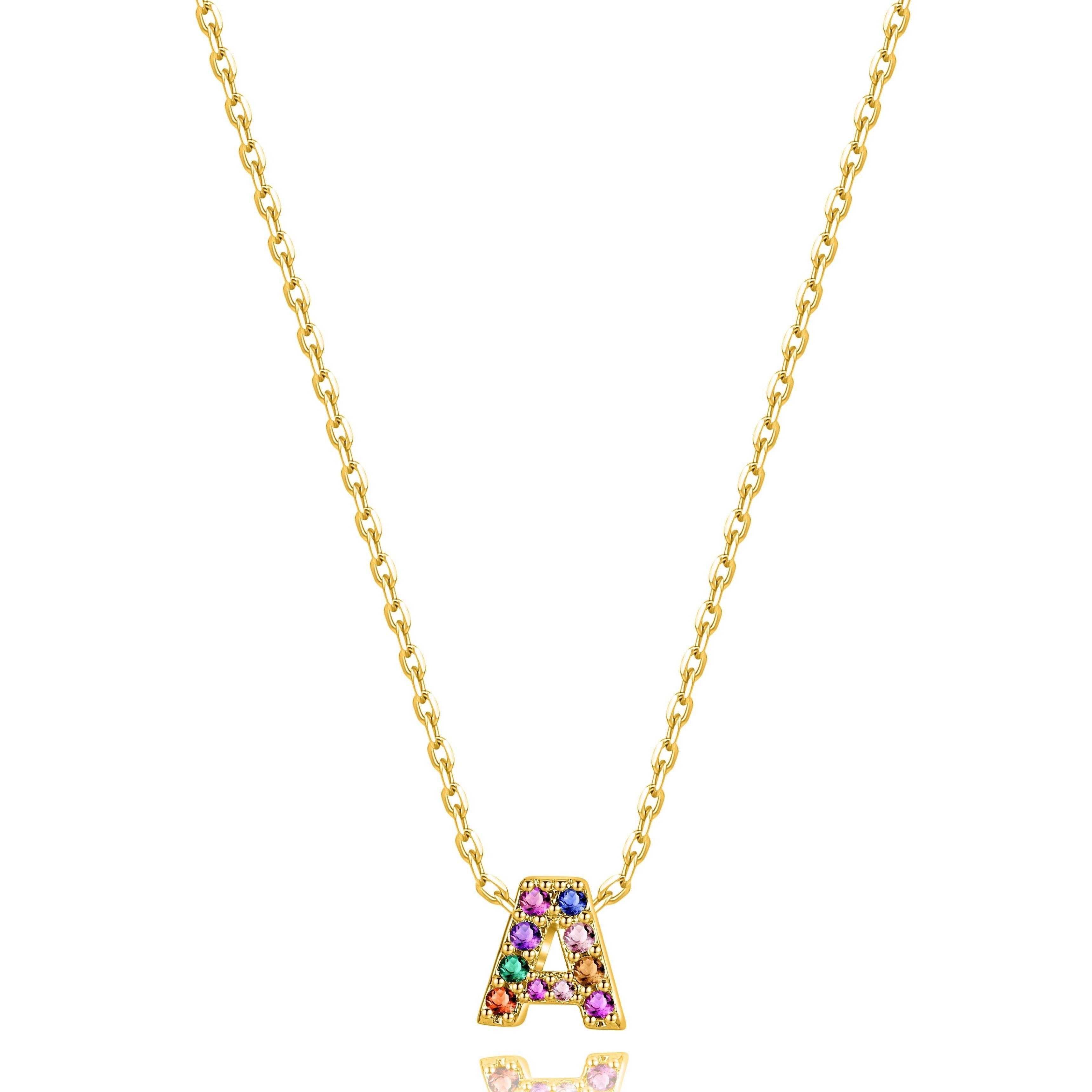 Collier "Shiny Initiale" ~ Argent Sterling