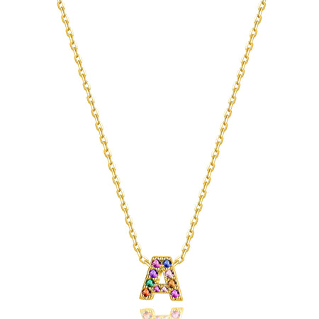 Collier "Shiny Initiale" ~ Argent Sterling