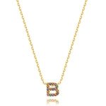 Charger l&#39;image dans la galerie, Collier &quot;Shiny Initiale&quot; ~ Argent Sterling
