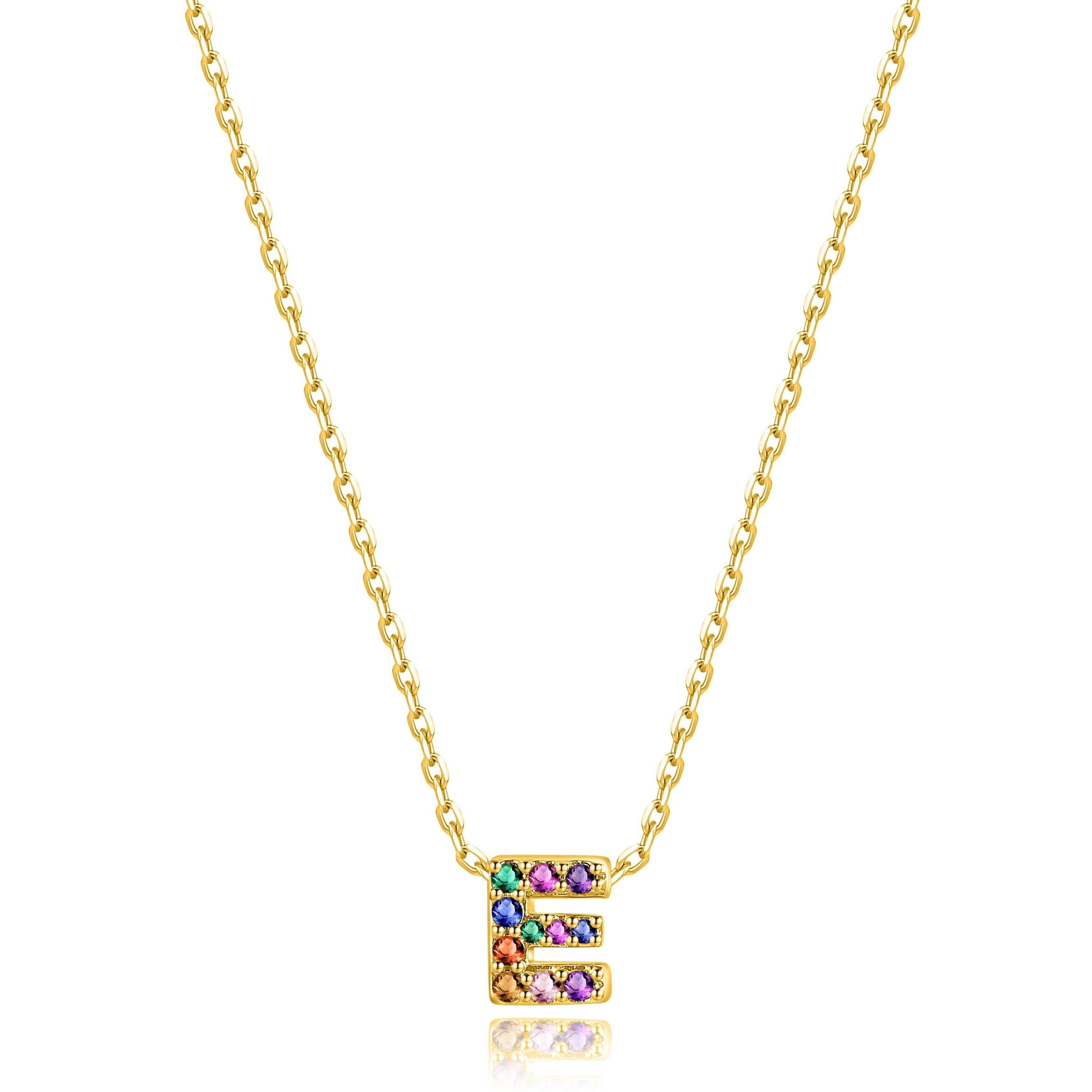 Collier "Shiny Initiale" ~ Argent Sterling
