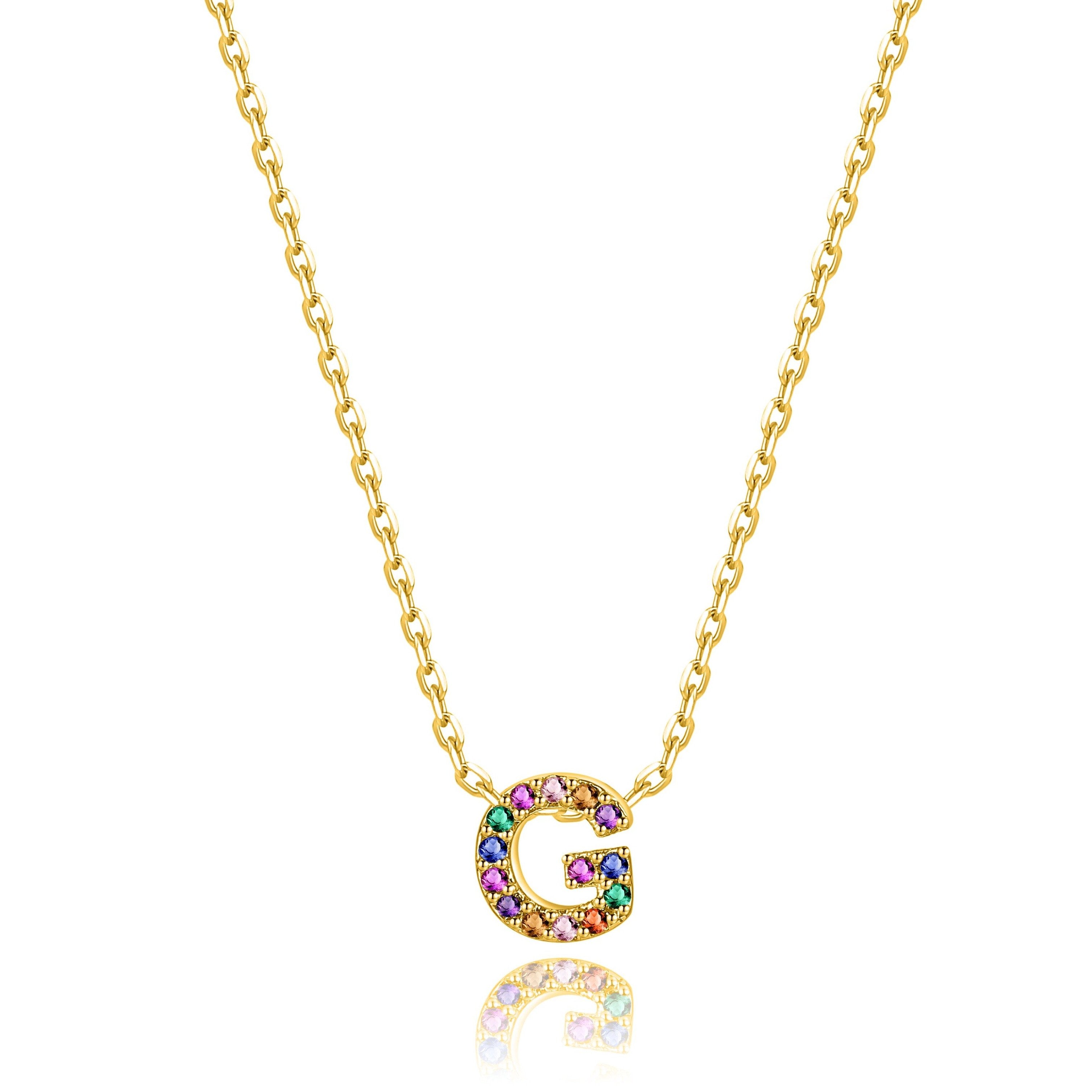 Collier "Shiny Initiale" ~ Argent Sterling