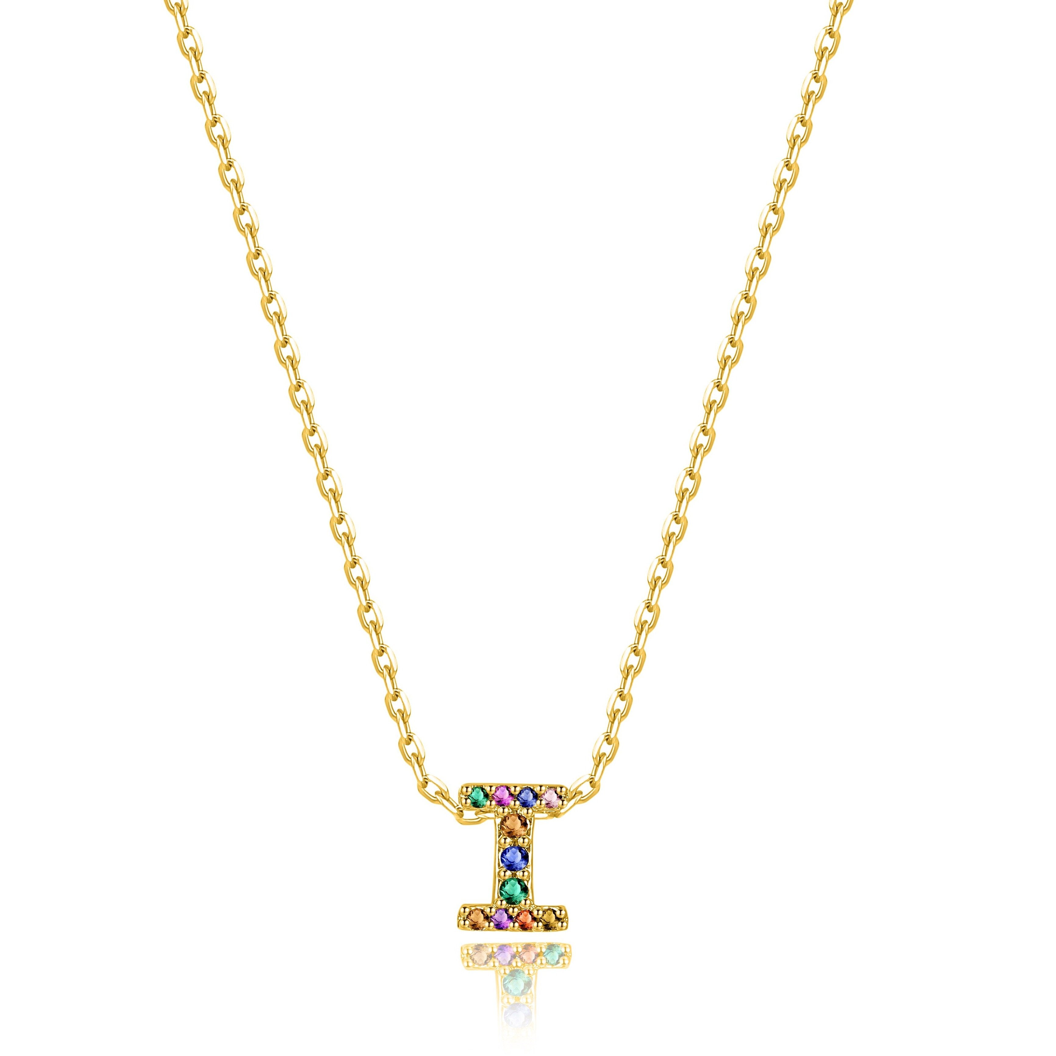 Collier "Shiny Initiale" ~ Argent Sterling