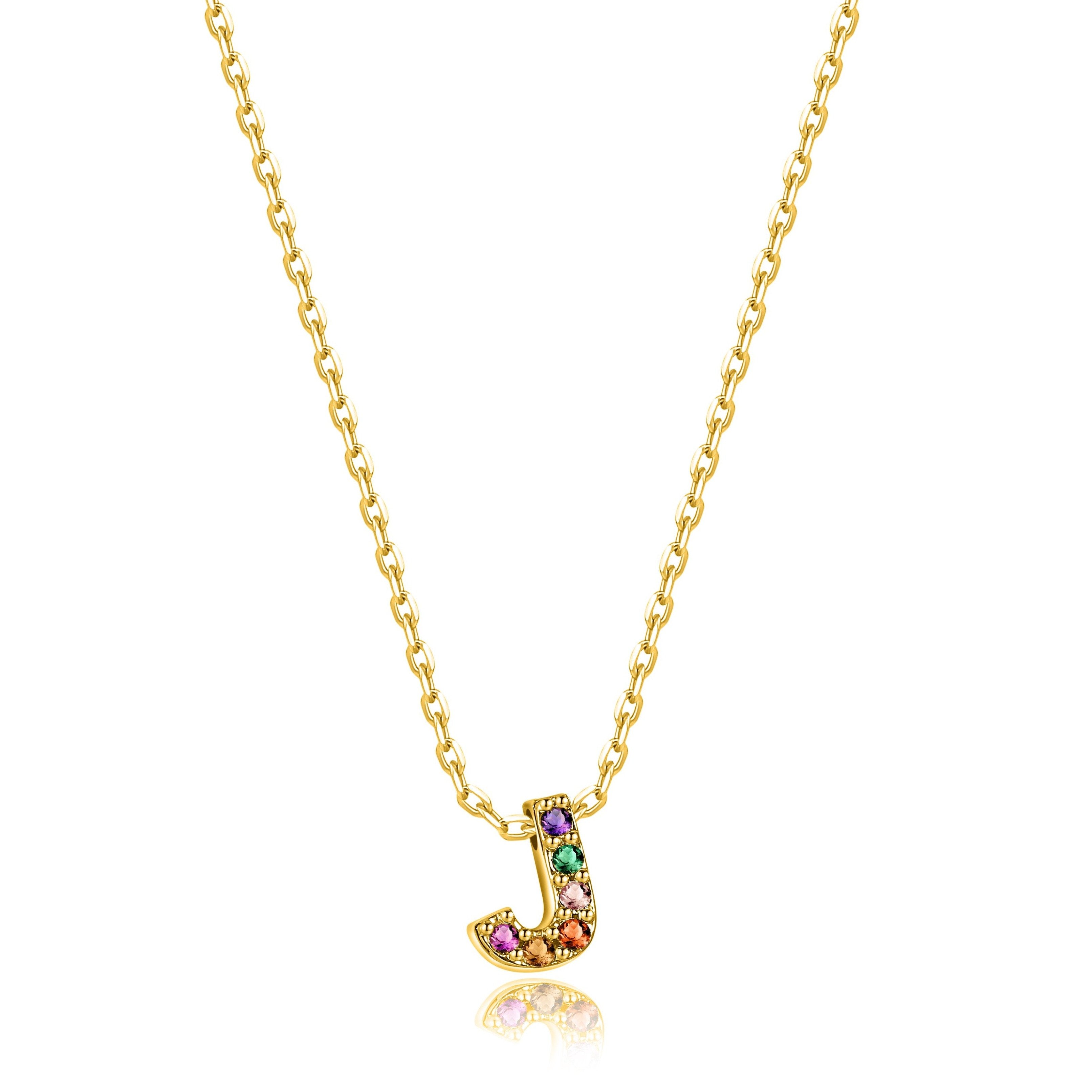 Collier "Shiny Initiale" ~ Argent Sterling