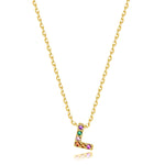 Charger l&#39;image dans la galerie, Collier &quot;Shiny Initiale&quot; ~ Argent Sterling
