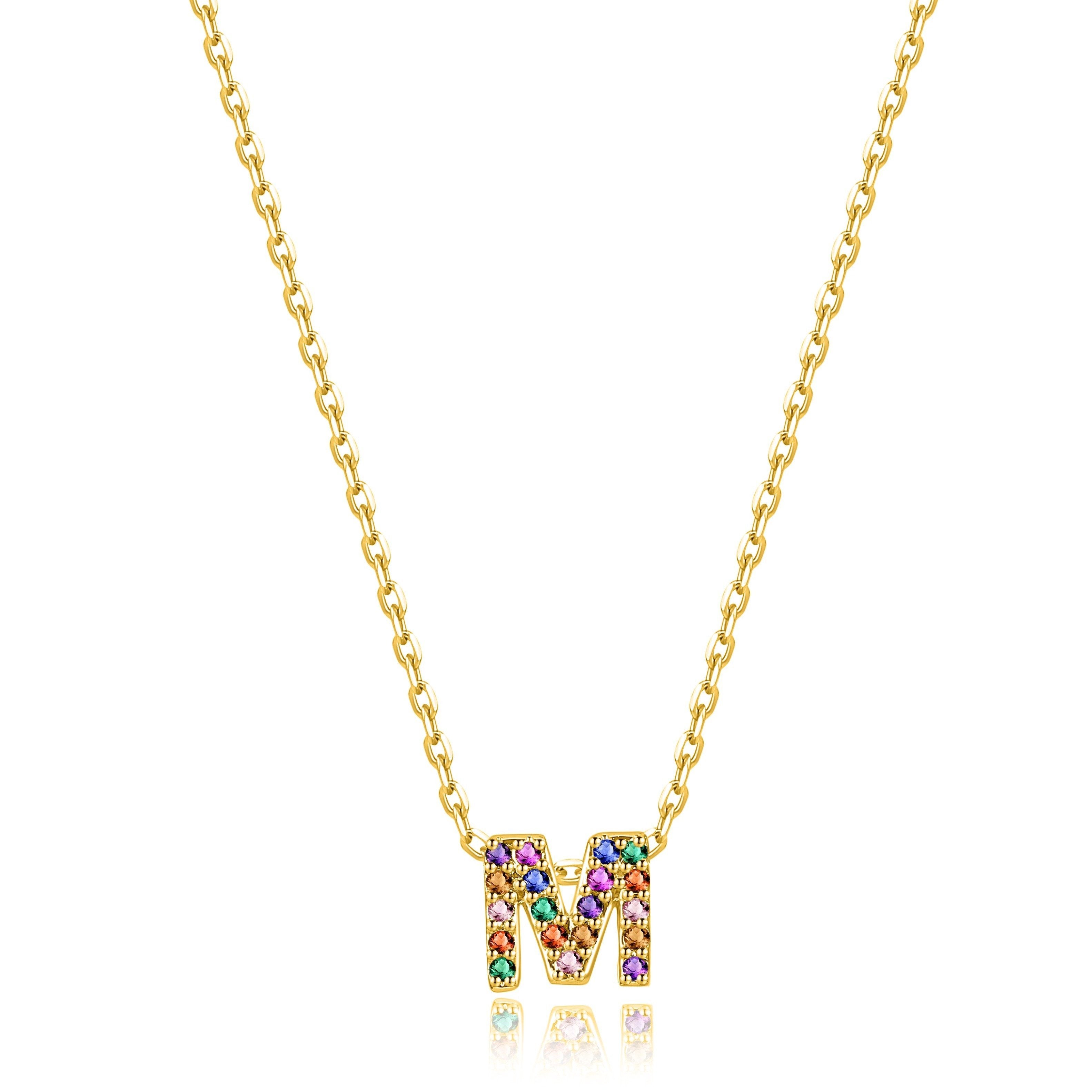 Collier "Shiny Initiale" ~ Argent Sterling
