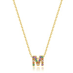 Charger l&#39;image dans la galerie, Collier &quot;Shiny Initiale&quot; ~ Argent Sterling
