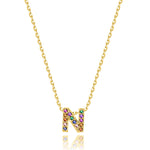 Charger l&#39;image dans la galerie, Collier &quot;Shiny Initiale&quot; ~ Argent Sterling
