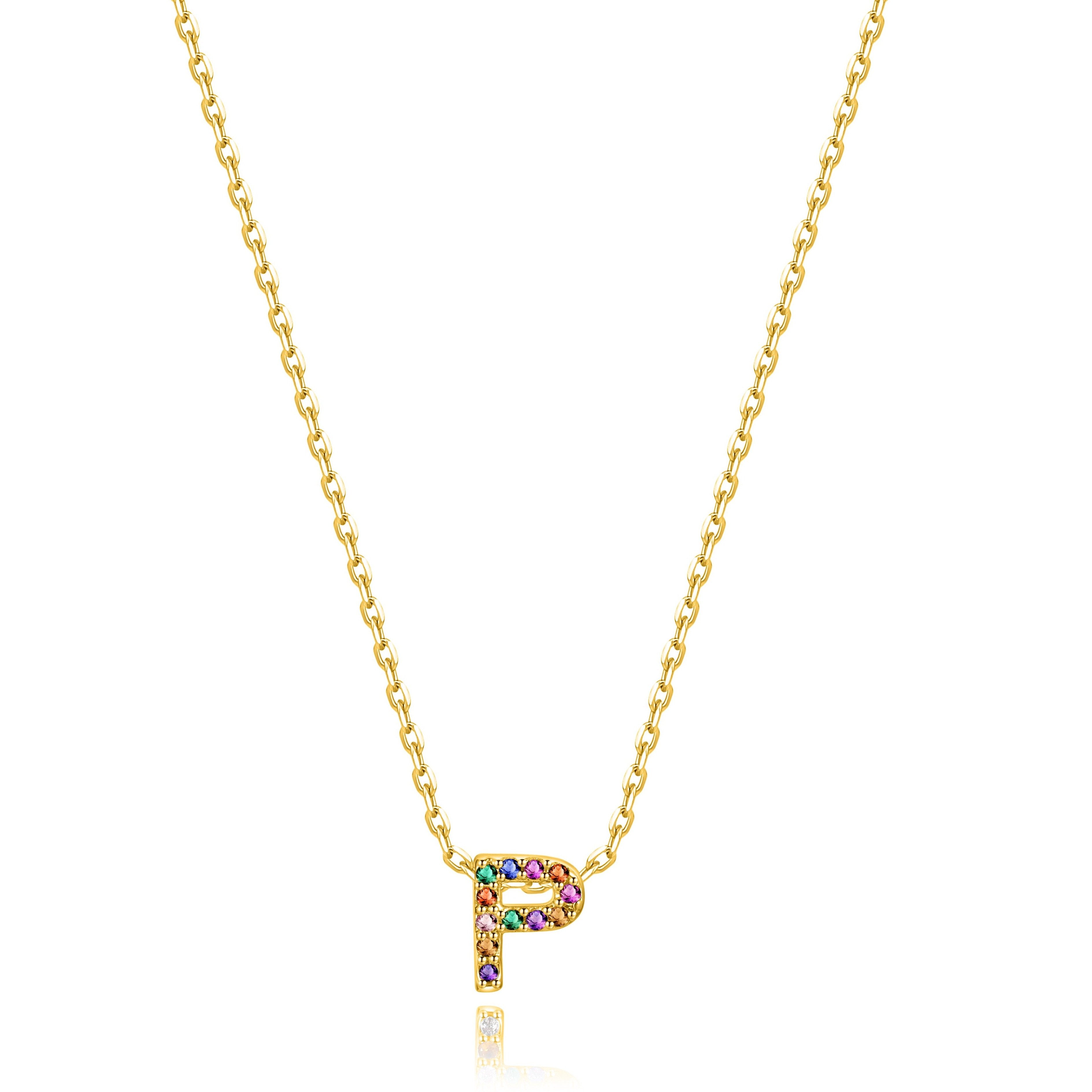 Collier "Shiny Initiale" ~ Argent Sterling