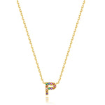 Charger l&#39;image dans la galerie, Collier &quot;Shiny Initiale&quot; ~ Argent Sterling
