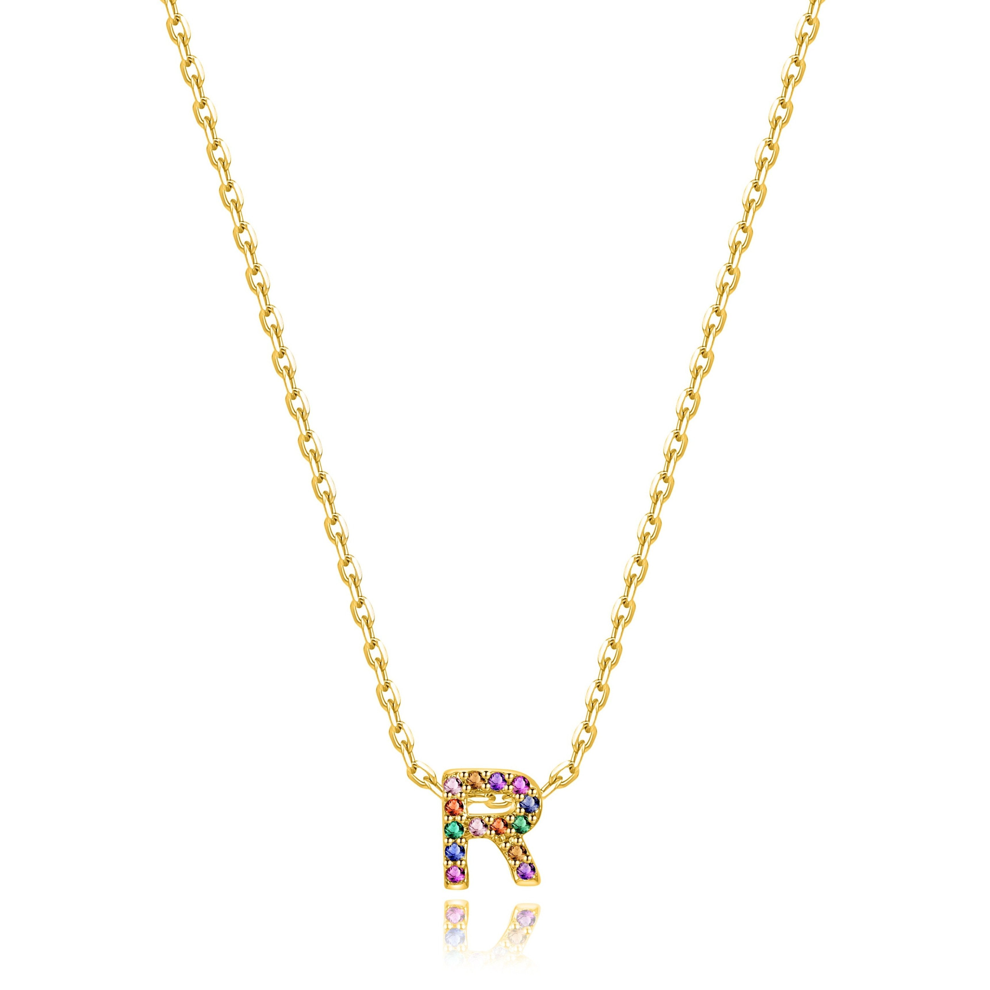 Collier "Shiny Initiale" ~ Argent Sterling
