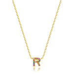 Charger l&#39;image dans la galerie, Collier &quot;Shiny Initiale&quot; ~ Argent Sterling
