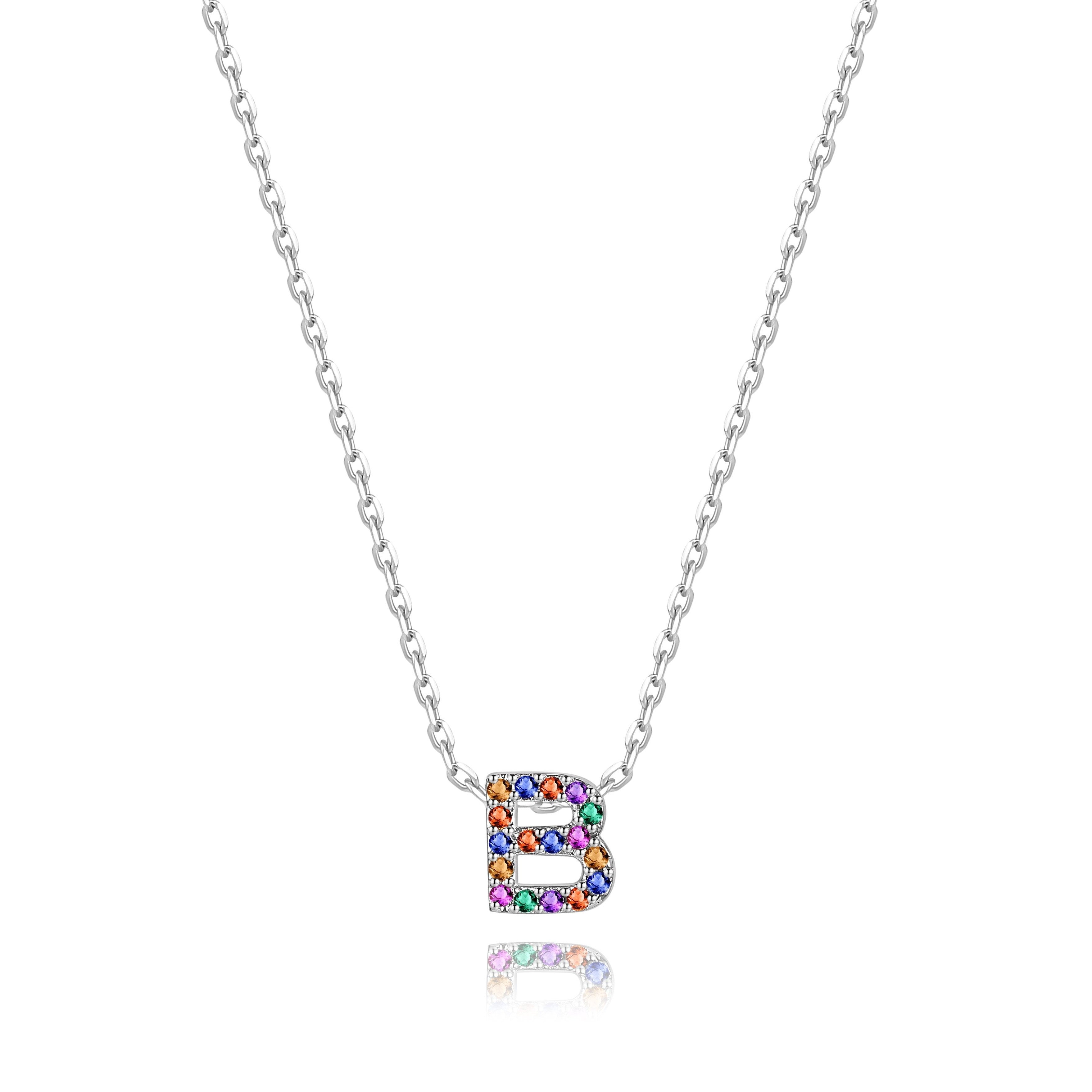 Collier "Shiny Initiale" ~ Argent Sterling