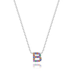 Charger l&#39;image dans la galerie, Collier &quot;Shiny Initiale&quot; ~ Argent Sterling
