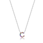 Charger l&#39;image dans la galerie, Collier &quot;Shiny Initiale&quot; ~ Argent Sterling

