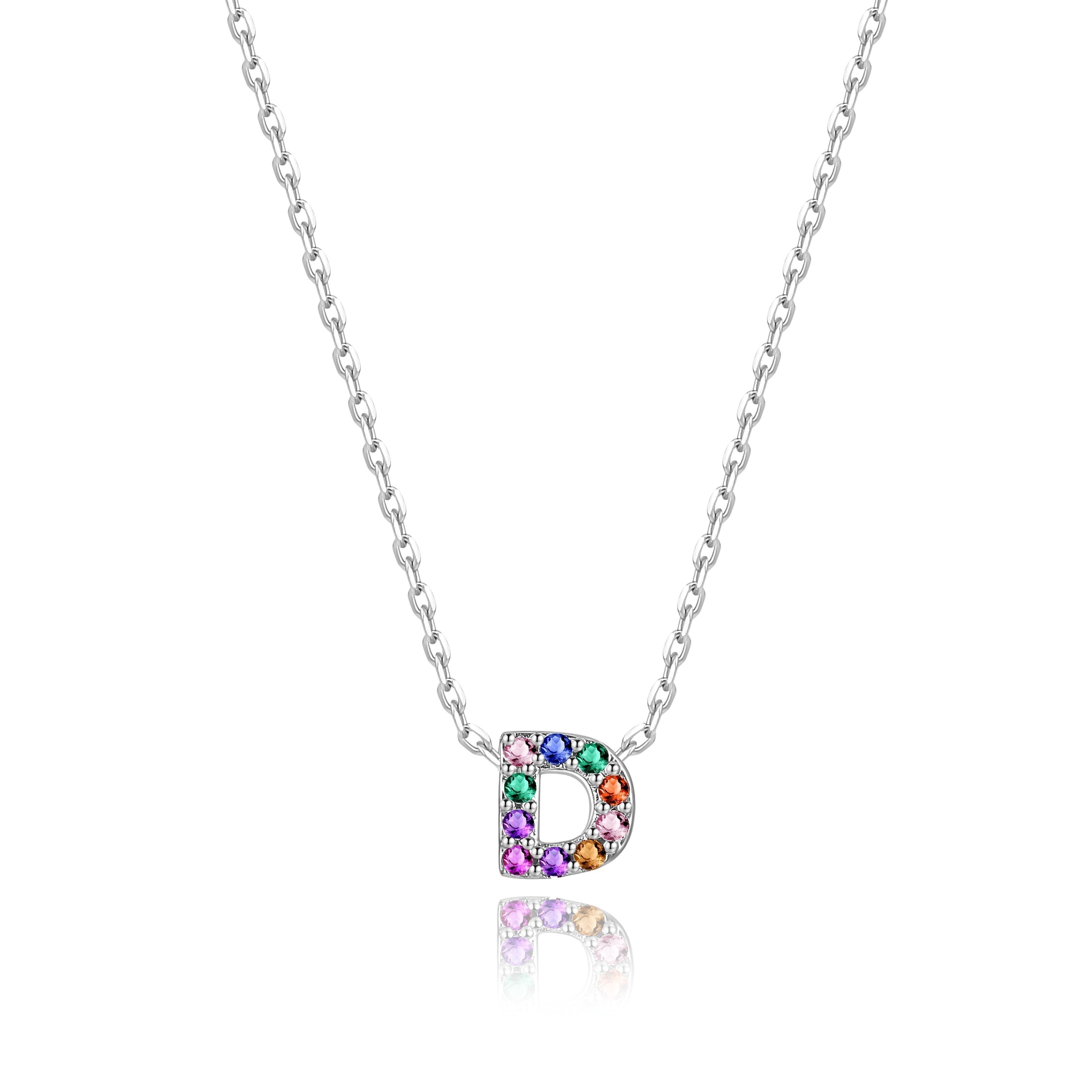 Collier "Shiny Initiale" ~ Argent Sterling