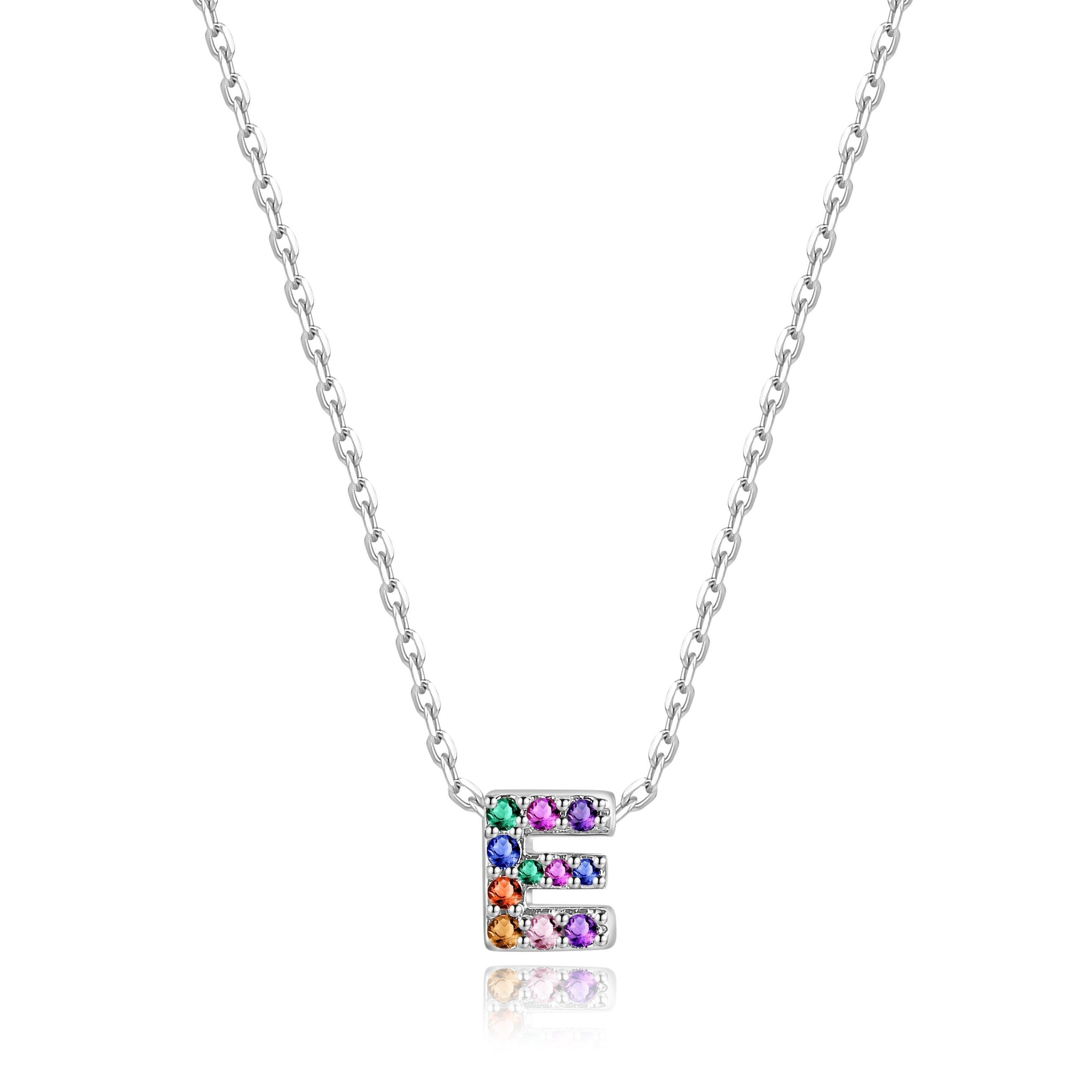 Collier "Shiny Initiale" ~ Argent Sterling