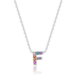 Charger l&#39;image dans la galerie, Collier &quot;Shiny Initiale&quot; ~ Argent Sterling
