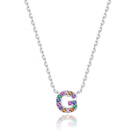 Charger l&#39;image dans la galerie, Collier &quot;Shiny Initiale&quot; ~ Argent Sterling
