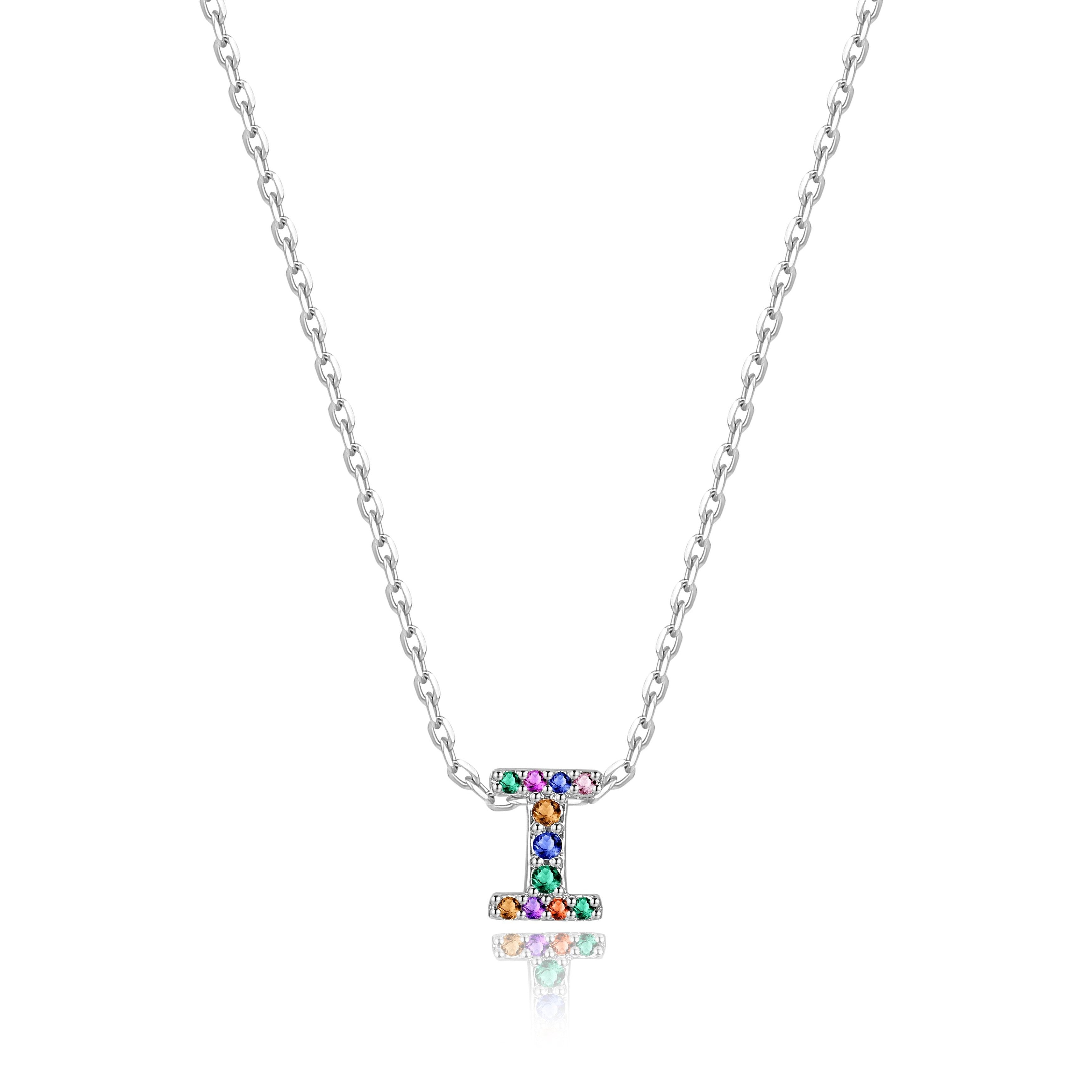 Collier "Shiny Initiale" ~ Argent Sterling