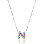 Charger l&#39;image dans la galerie, Collier &quot;Shiny Initiale&quot; ~ Argent Sterling
